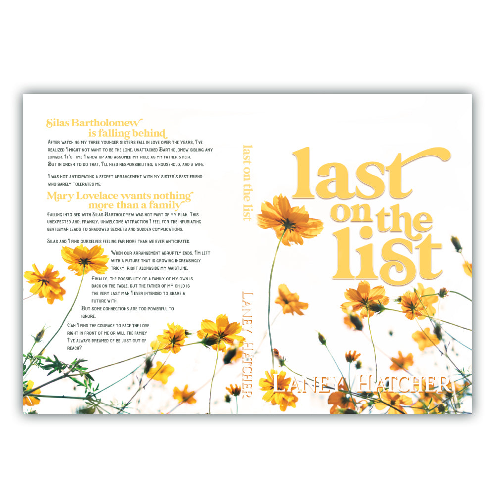 Bartholomew 4: Last on the List SIGNED Paperback FLORAL COVER